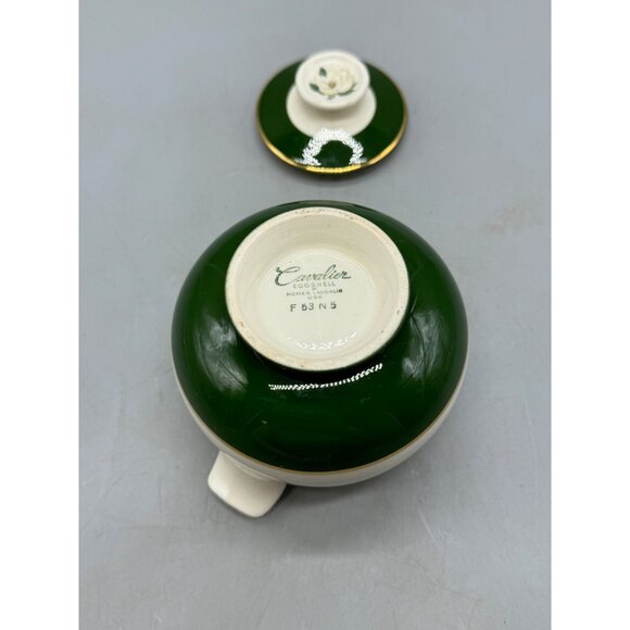 Vintage Cavalier egg shell Homer laughlin Porcelain Sugar Bowl Lid Magnolia READ - Picture 12 of 12